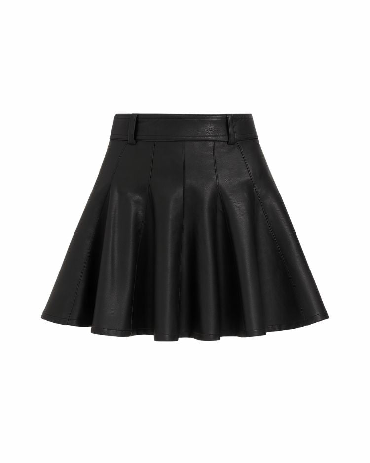 Prado Leather Skirt
