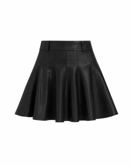 Prado Leather Skirt