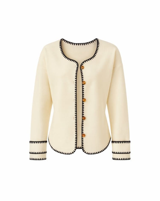 Merveille Contrast Trim Jacket