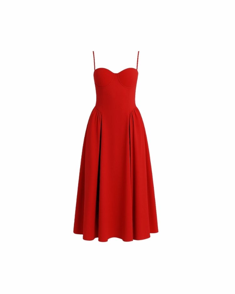 Vienna Corset Midi Dress