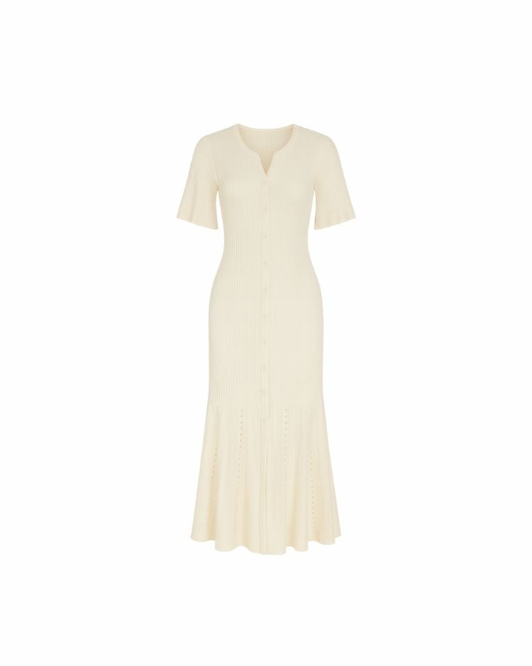 Siena Ribbed Knit Midi Dress
