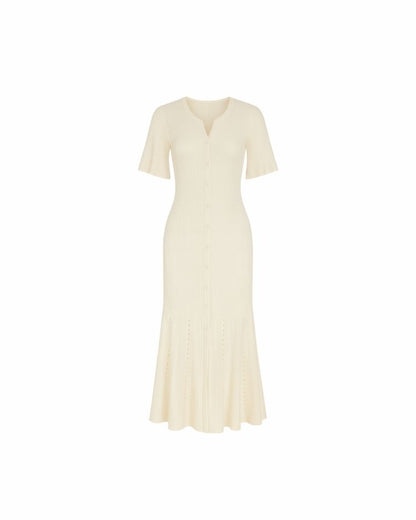 Siena Ribbed Knit Midi Dress