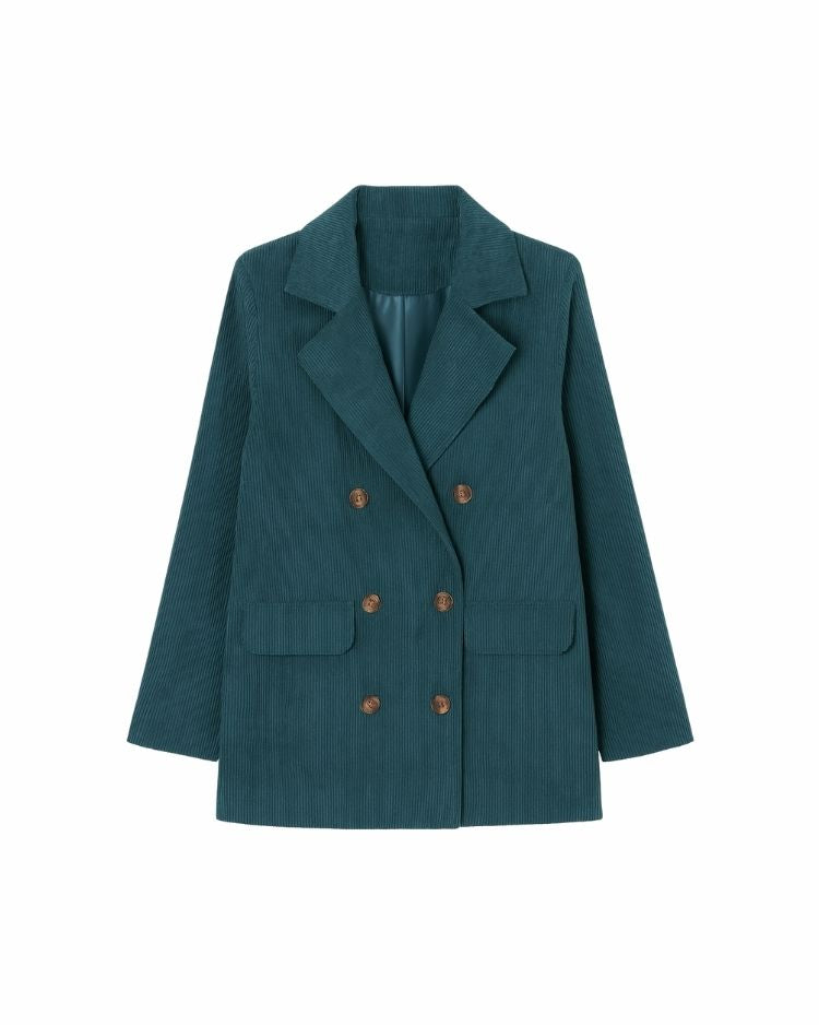 Velour Corduroy Blazer