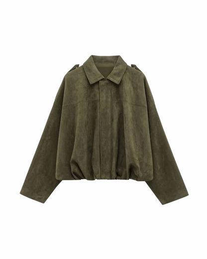 Olive Suede Jacket
