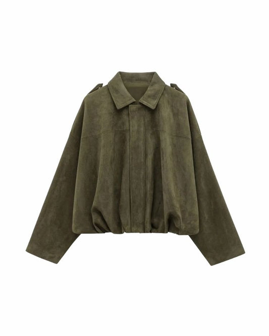 Olive Suede Jacket