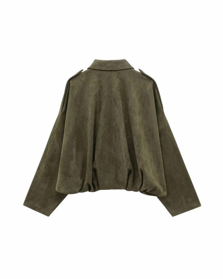 Olive Suede Jacket