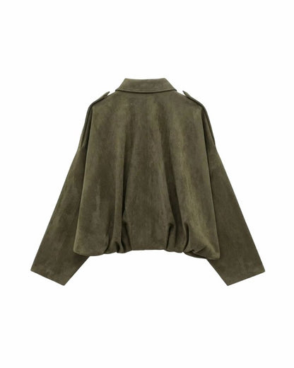Olive Suede Jacket