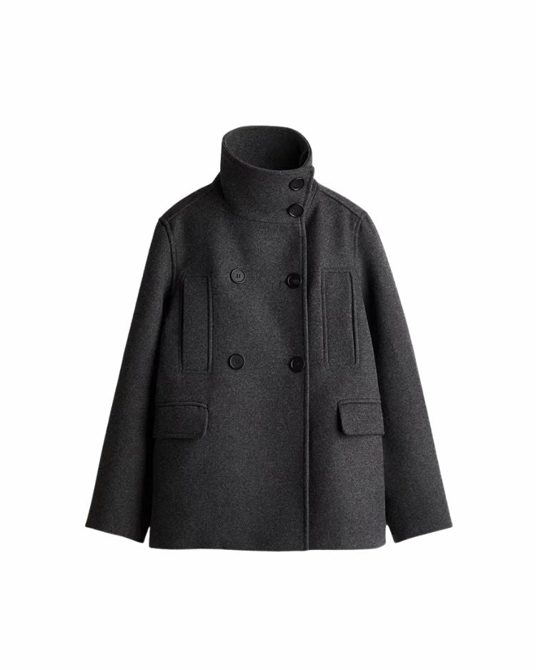 Harbor Wool Peacoat Grey