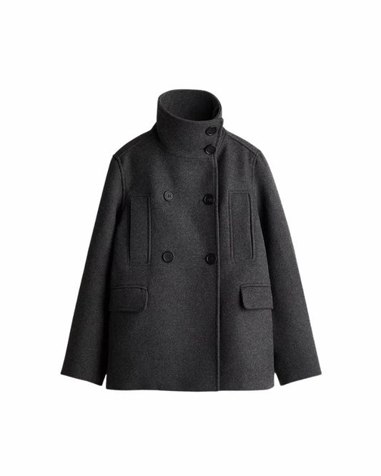 Harbor Wool Peacoat Grey