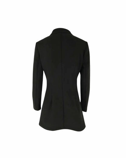 Noir Classic Long Blazer Coat
