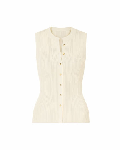 Mônaco Sleeveless Knit Cardigan