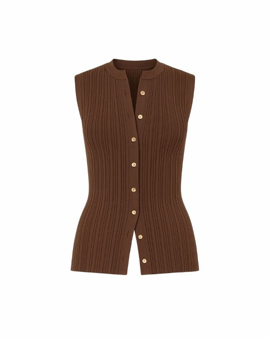 Mônaco Sleeveless Knit Cardigan