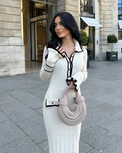 Essenza Contrast Maxi Dress
