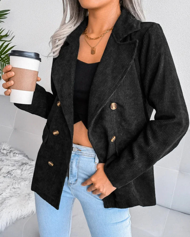 Velour Corduroy Blazer