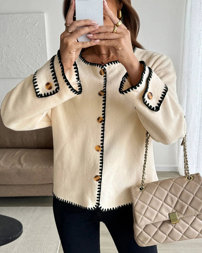 Merveille Contrast Trim Jacket
