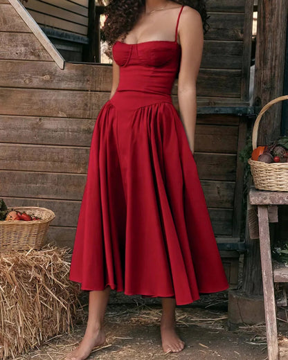 Vienna Corset Midi Dress