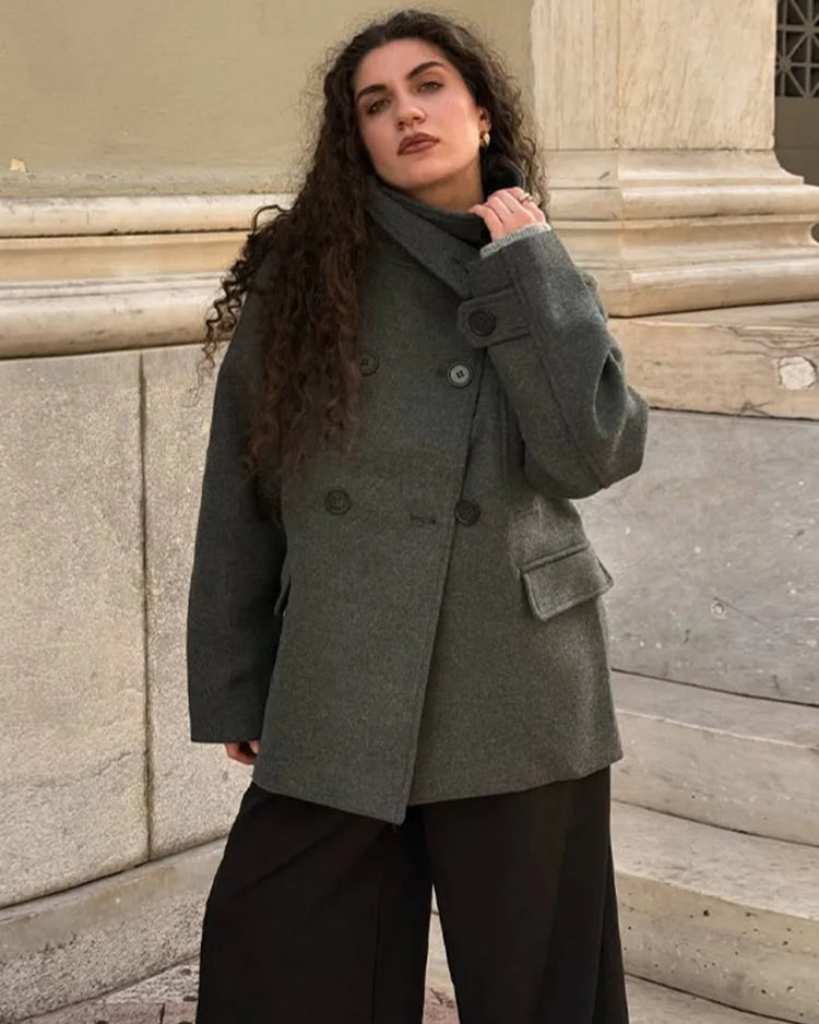 Harbor Wool Peacoat Grey