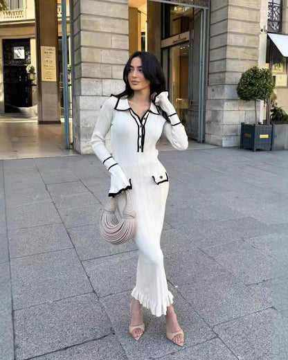 Essenza Contrast Maxi Dress