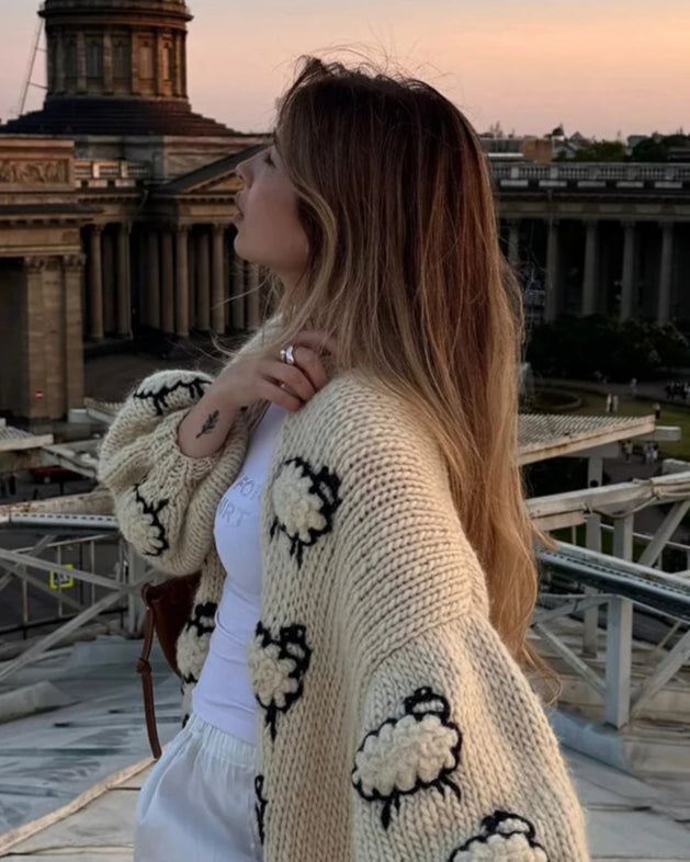 Devon Sheep Knit Cardigan