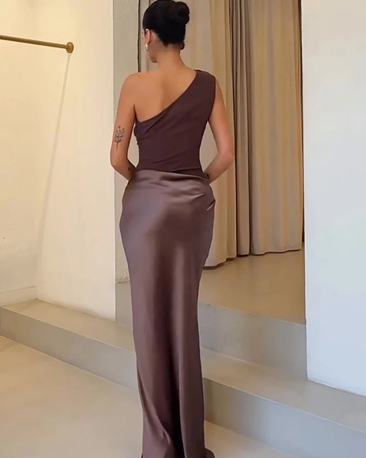 Harmony Satin Gown
