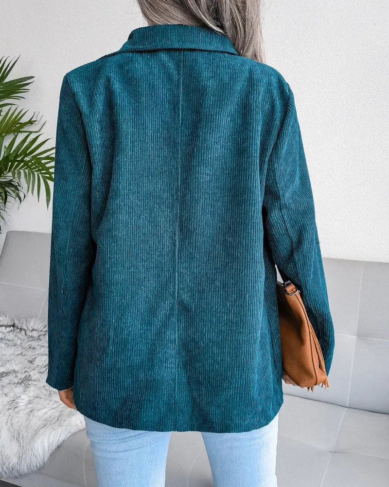 Velour Corduroy Blazer