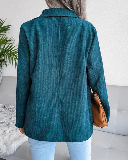 Velour Corduroy Blazer