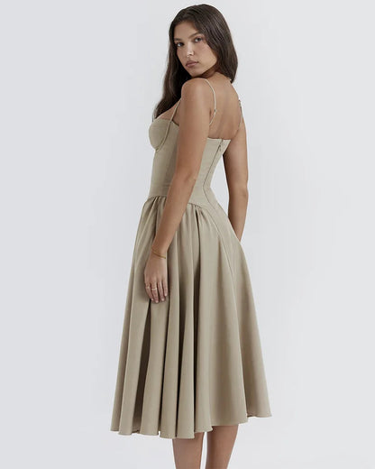 Vienna Corset Midi Dress