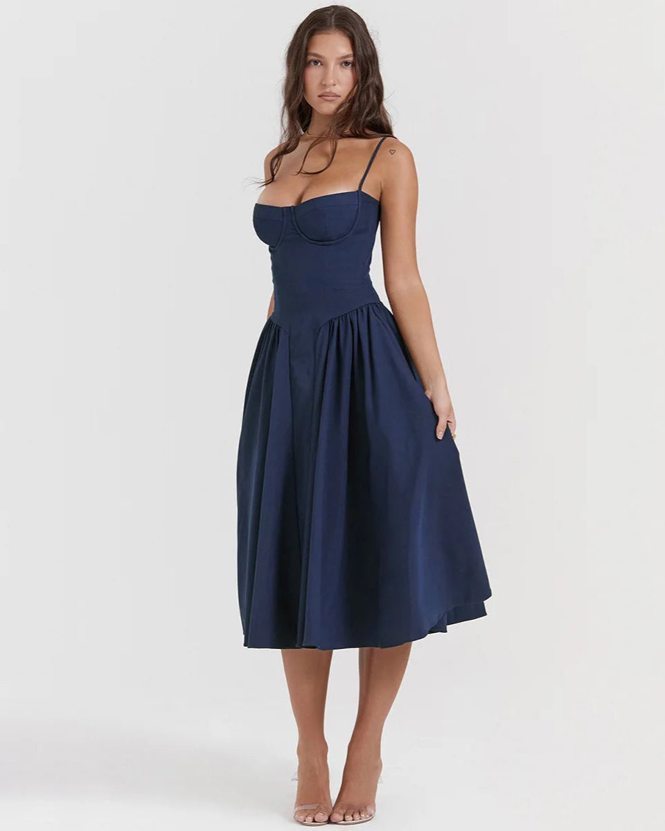Vienna Corset Midi Dress