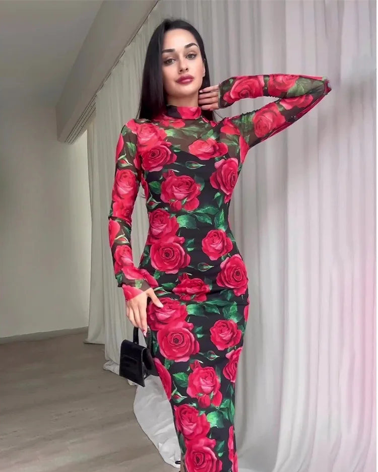 Rosalia Floral Midi Dress