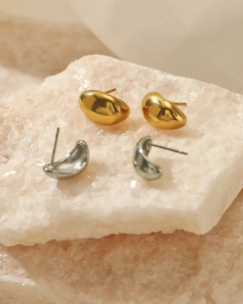 Dome Oval Studs