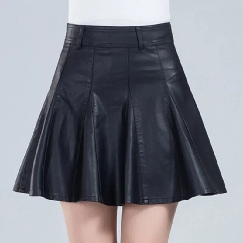 Prado Leather Skirt