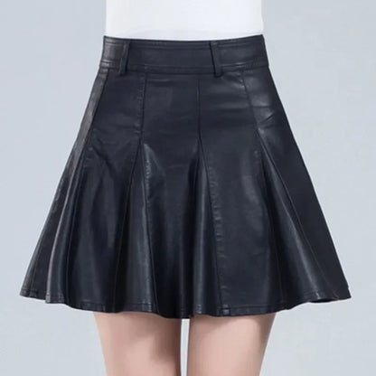 Prado Leather Skirt