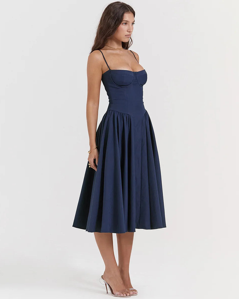 Vienna Corset Midi Dress