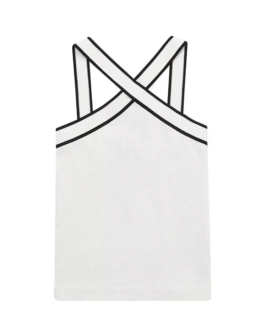 Dover Contrast Strap Top
