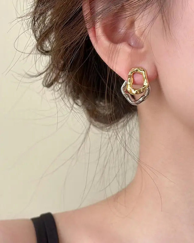 Two-Tone Earrings