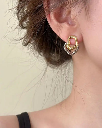 Two-Tone Earrings