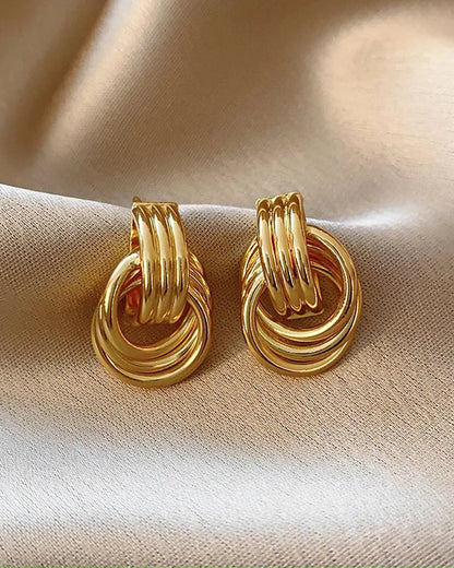 Chérie Loop Earrings – Timeless 18k Edition