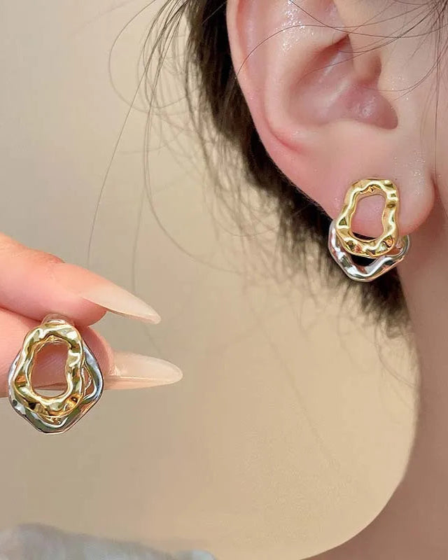 Two-Tone Earrings