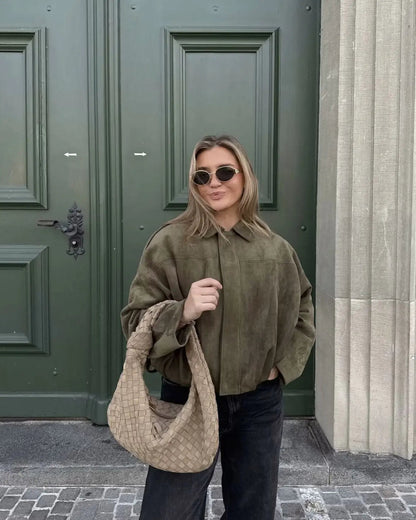 Olive Suede Jacket