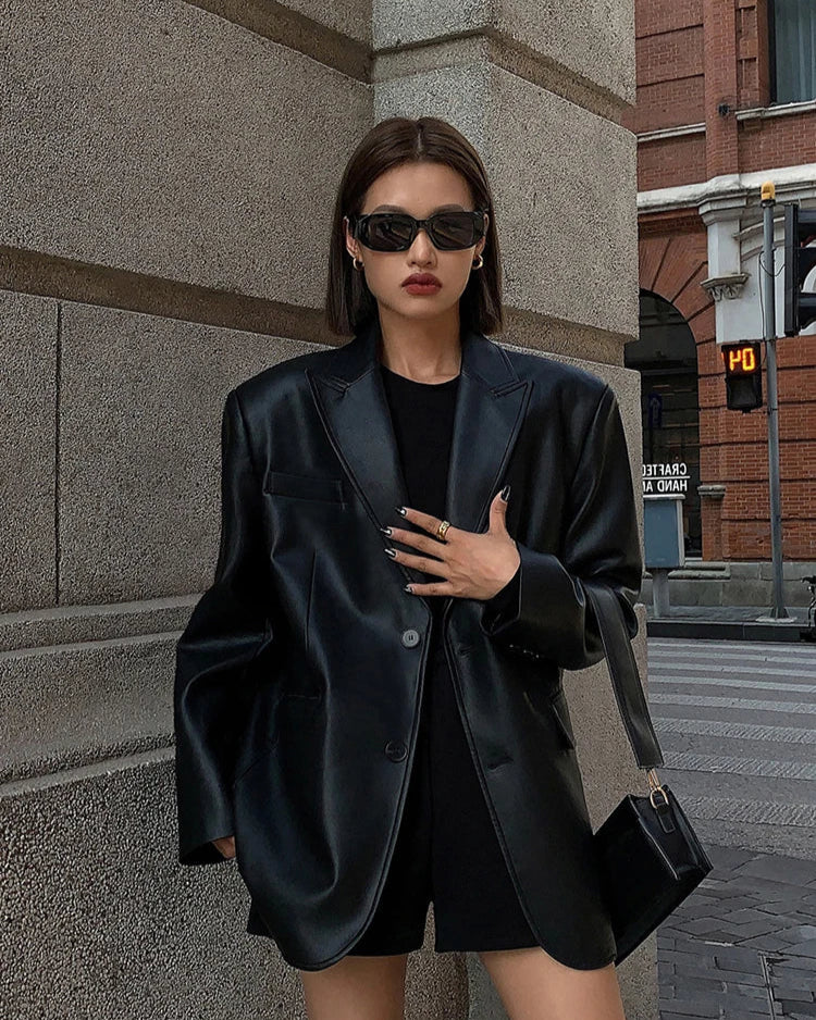 Milano Genuine Leather Blazer