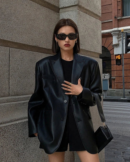 Milano Genuine Leather Blazer