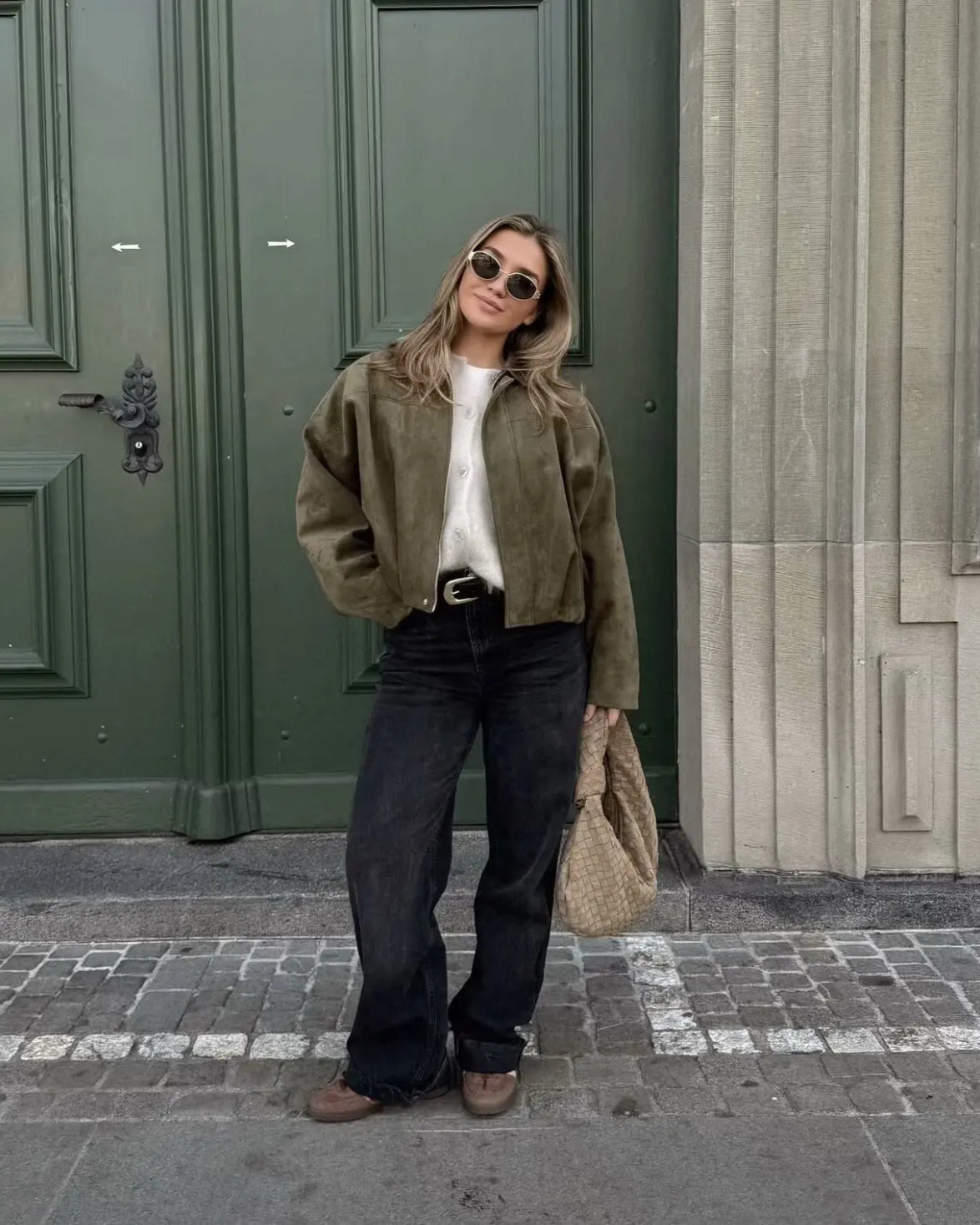 Olive Suede Jacket