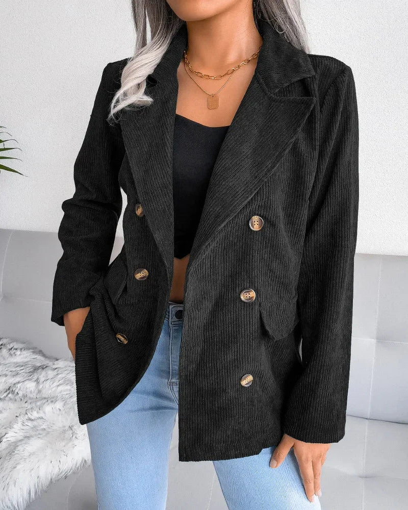 Velour Corduroy Blazer