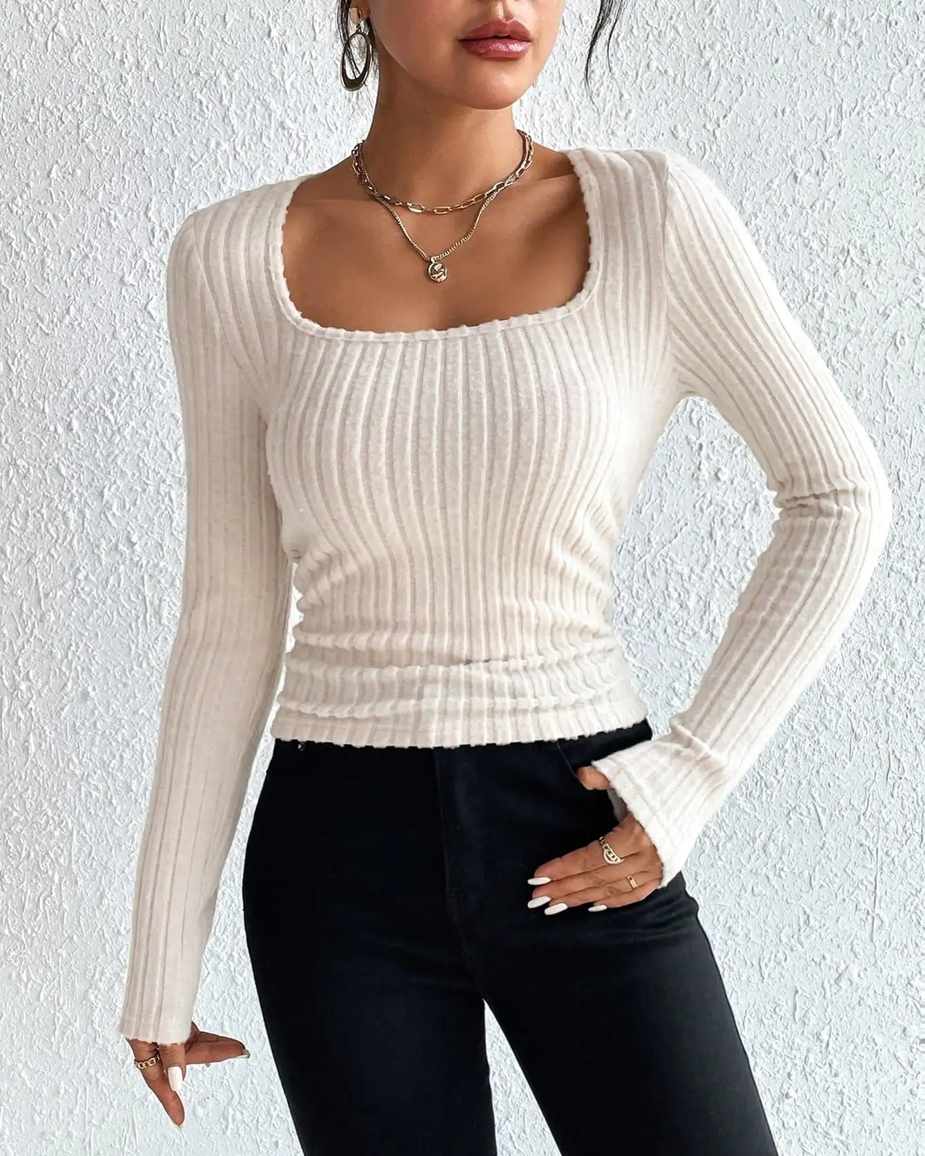 Aurora Long Sleeve Knit Top
