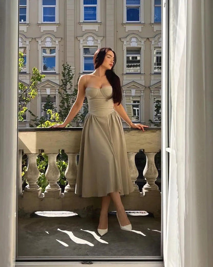 Vienna Corset Midi Dress