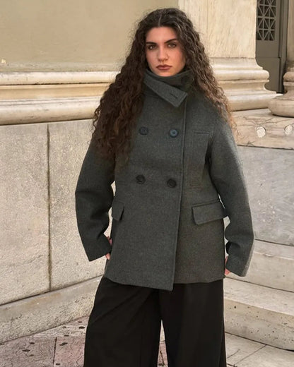 Harbor Wool Peacoat Grey