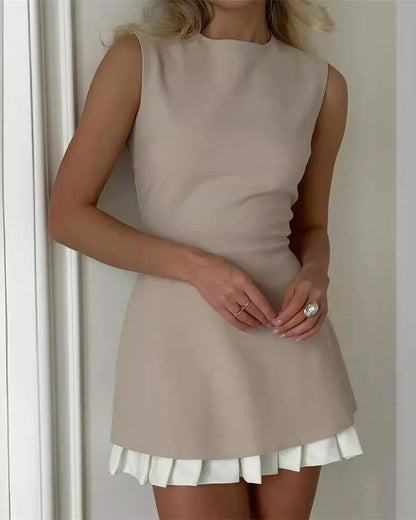 Celeste Pleated Mini Dress