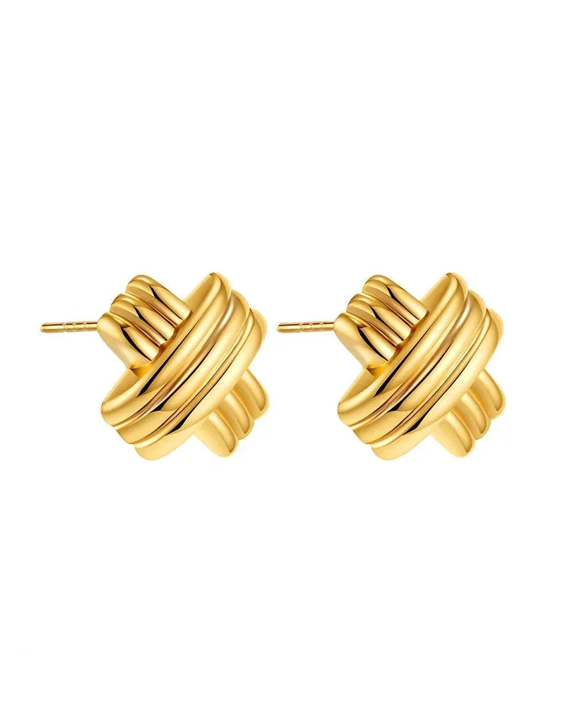 Chérie Loop Earrings – Timeless 18k Edition