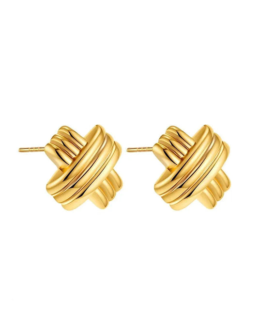 Chérie Loop Earrings – Timeless 18k Edition