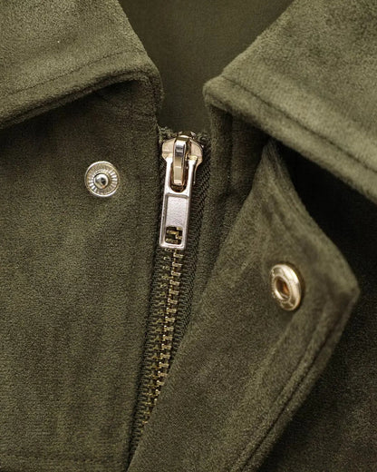 Olive Suede Jacket